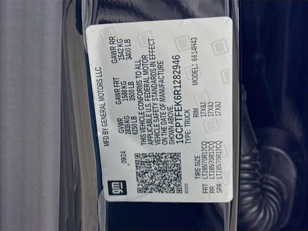 2024 Black Chevrolet Colorado ZR2 4X4 Truck