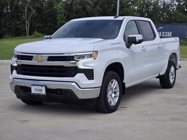 2025 Summit White Chevrolet Silverado 1500 LT 4X4 Truck