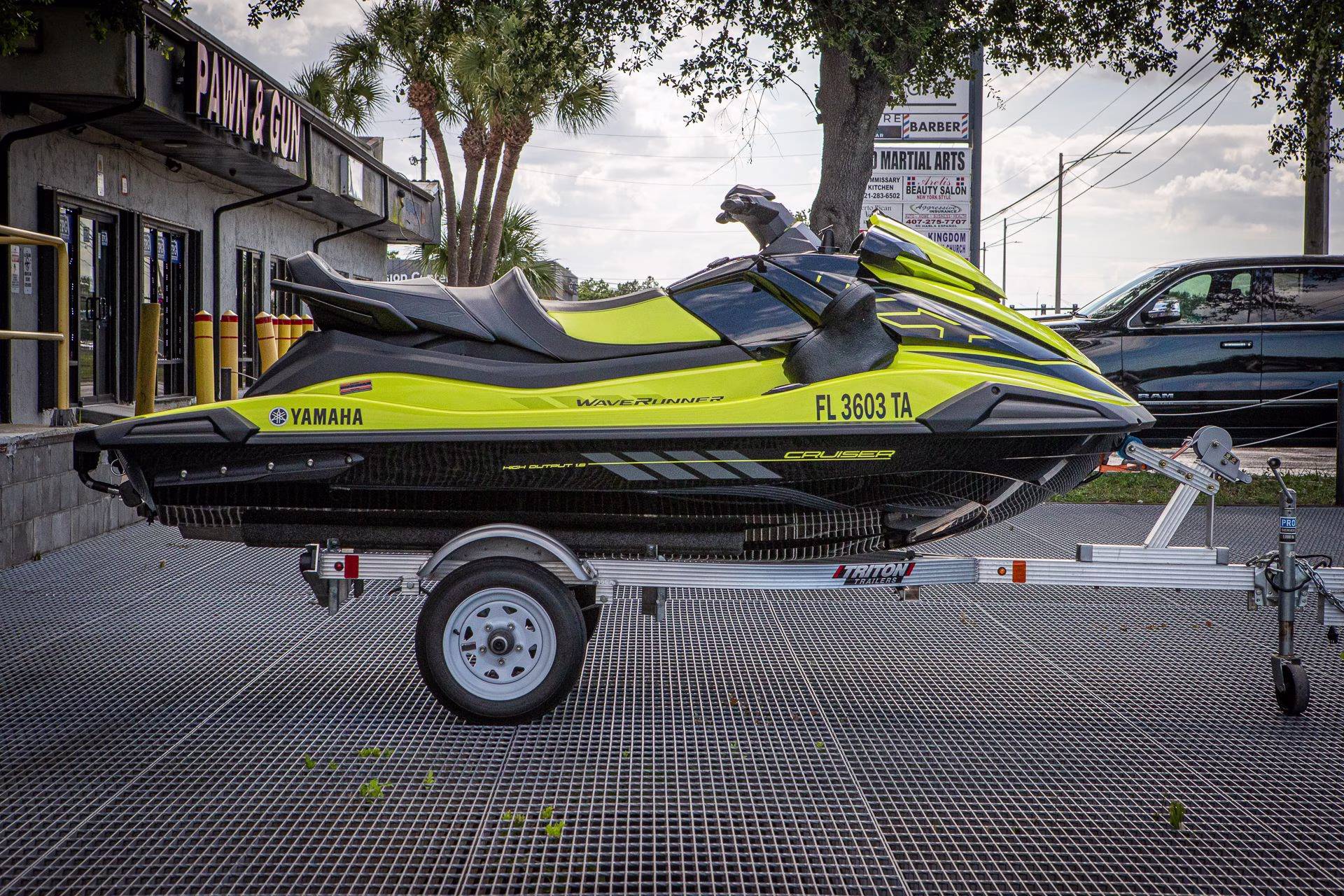 2021 Lime Yellow Yamaha VX Cruiser HO with Audio Personal Watercraft