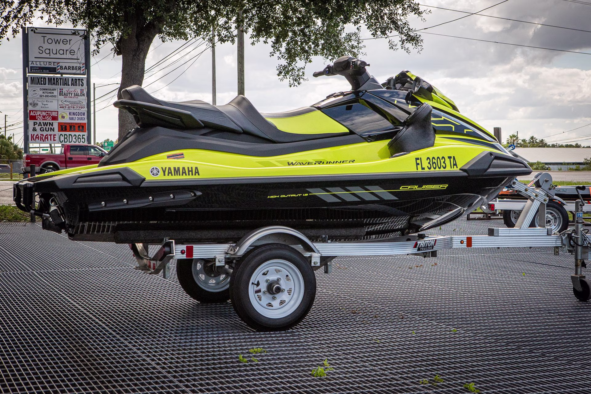 2021 Lime Yellow Yamaha VX Cruiser HO with Audio Personal Watercraft