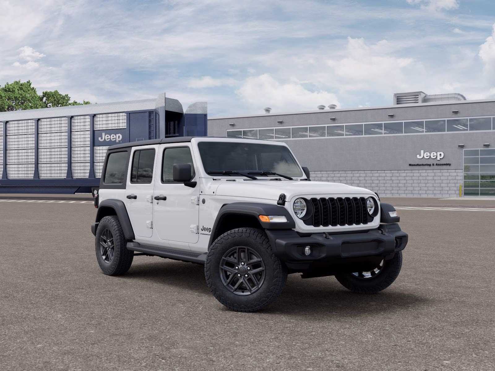 2026 Bright White Clearcoat Jeep Wrangler Sport S 4X4 SUV