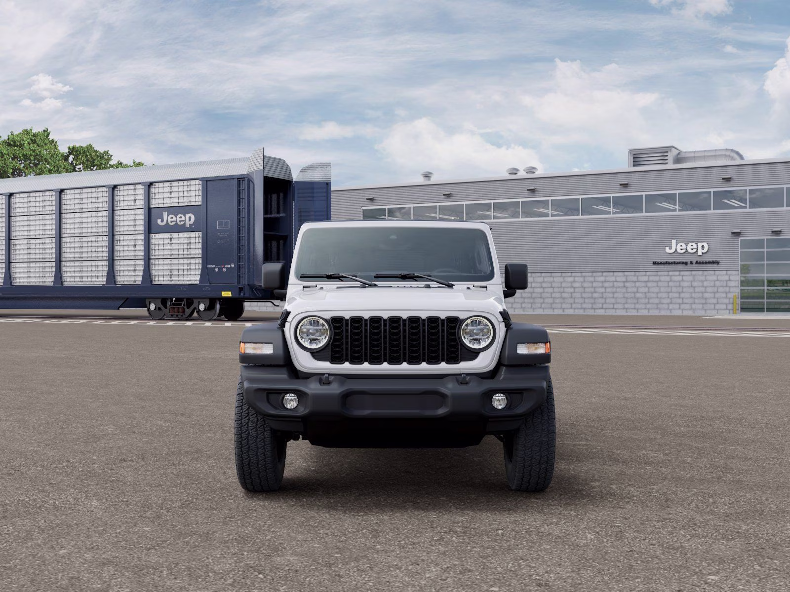 2026 Bright White Clearcoat Jeep Wrangler Sport S 4X4 SUV