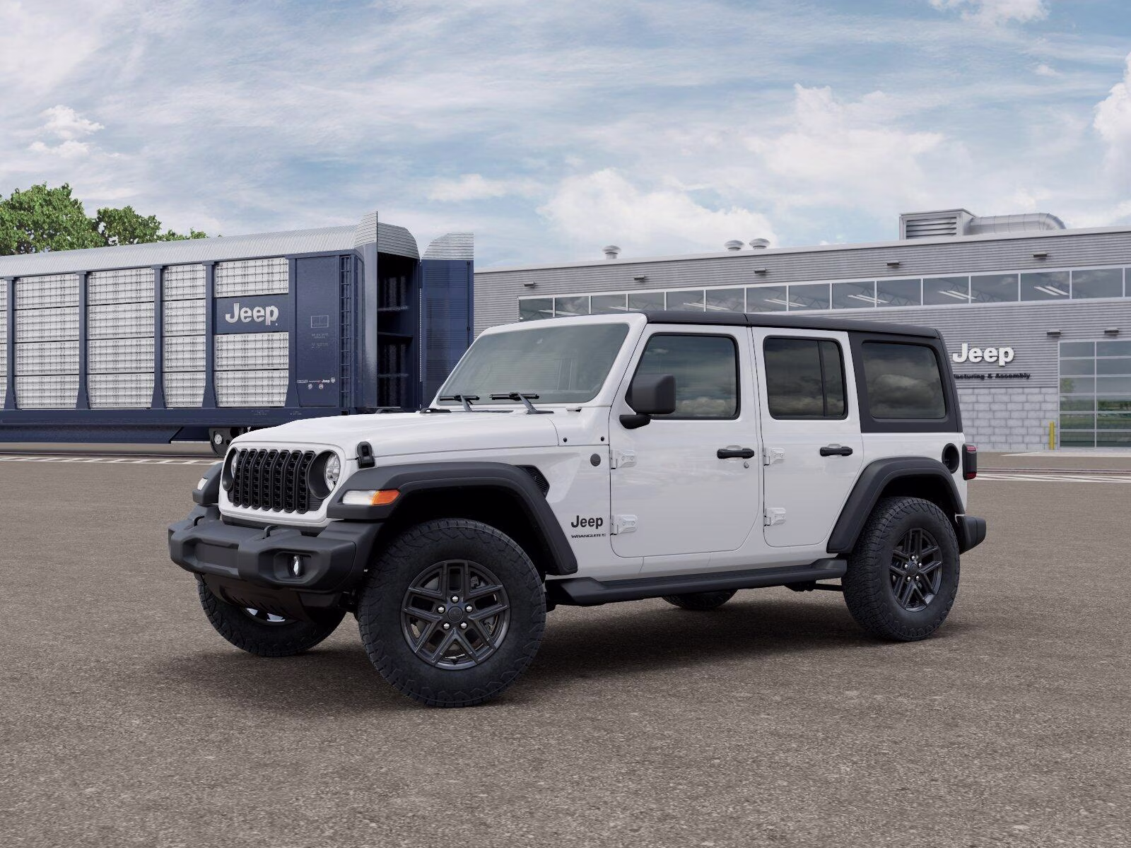 2026 Bright White Clear Coat Jeep Wrangler Wrangler 4-door Sport S 4-door