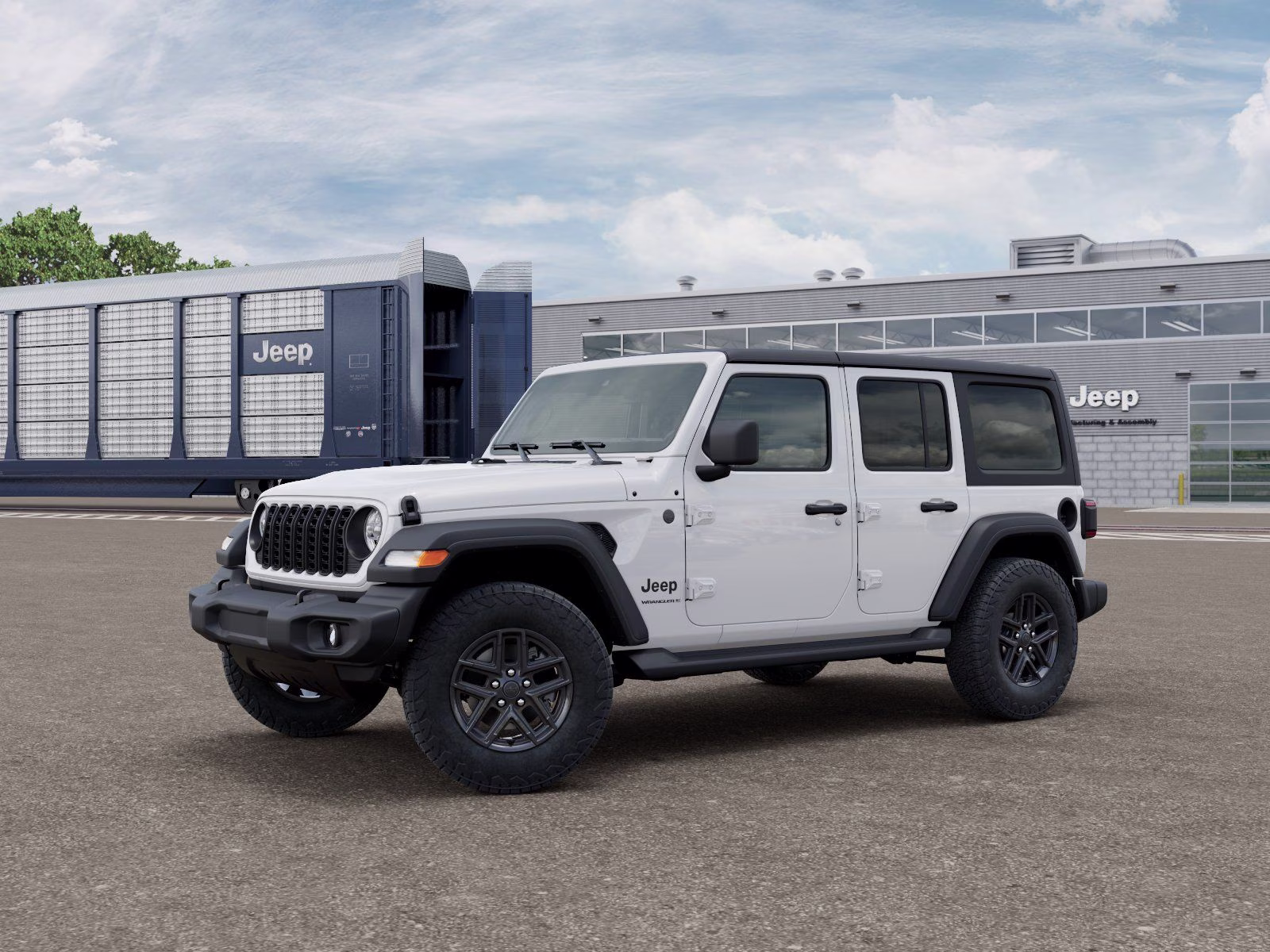 2026 Bright White Clearcoat Jeep Wrangler Sport S 4X4 SUV