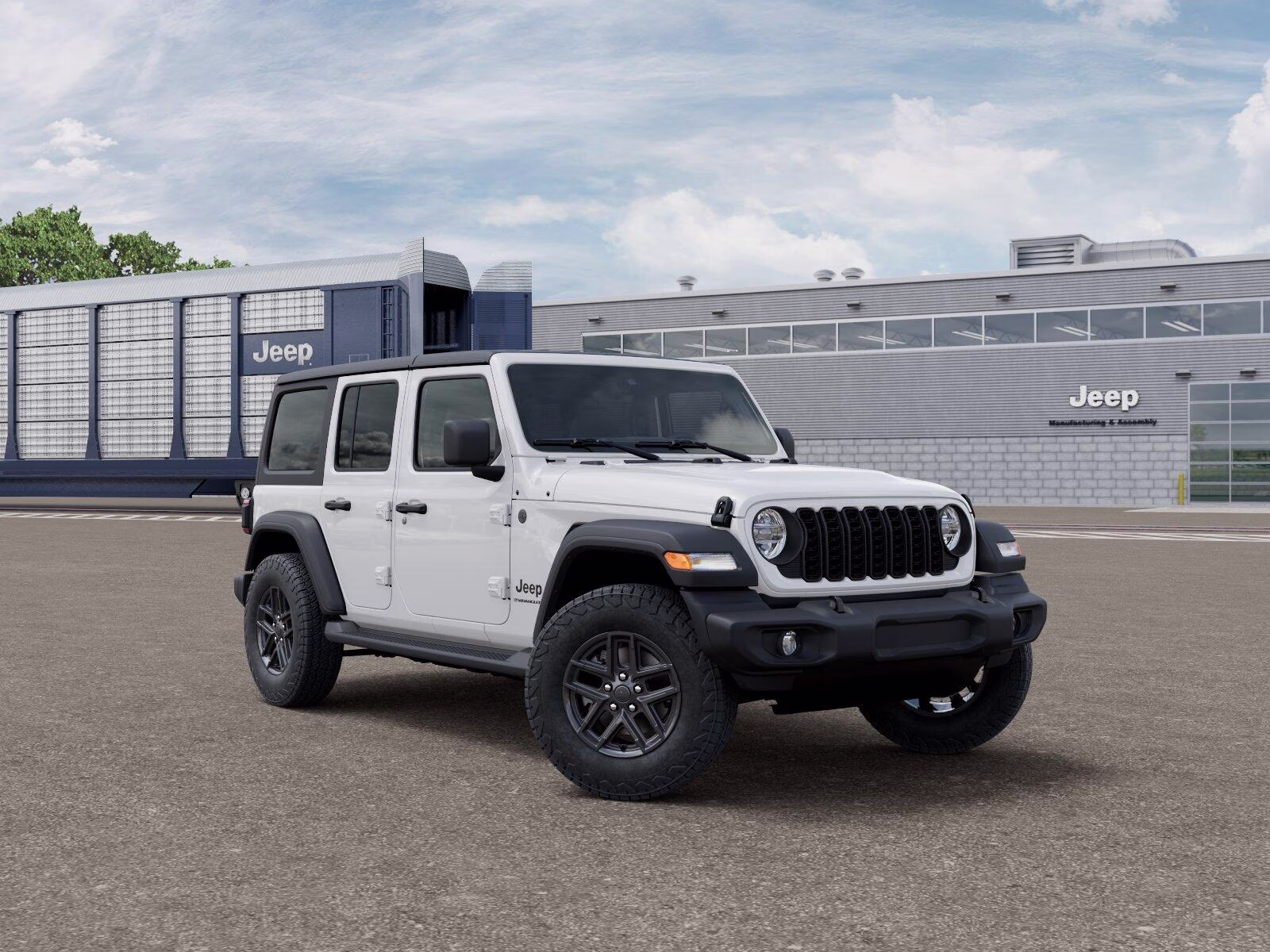 2026 Bright White Clear Coat Jeep Wrangler Wrangler 4-door Sport S 4-door