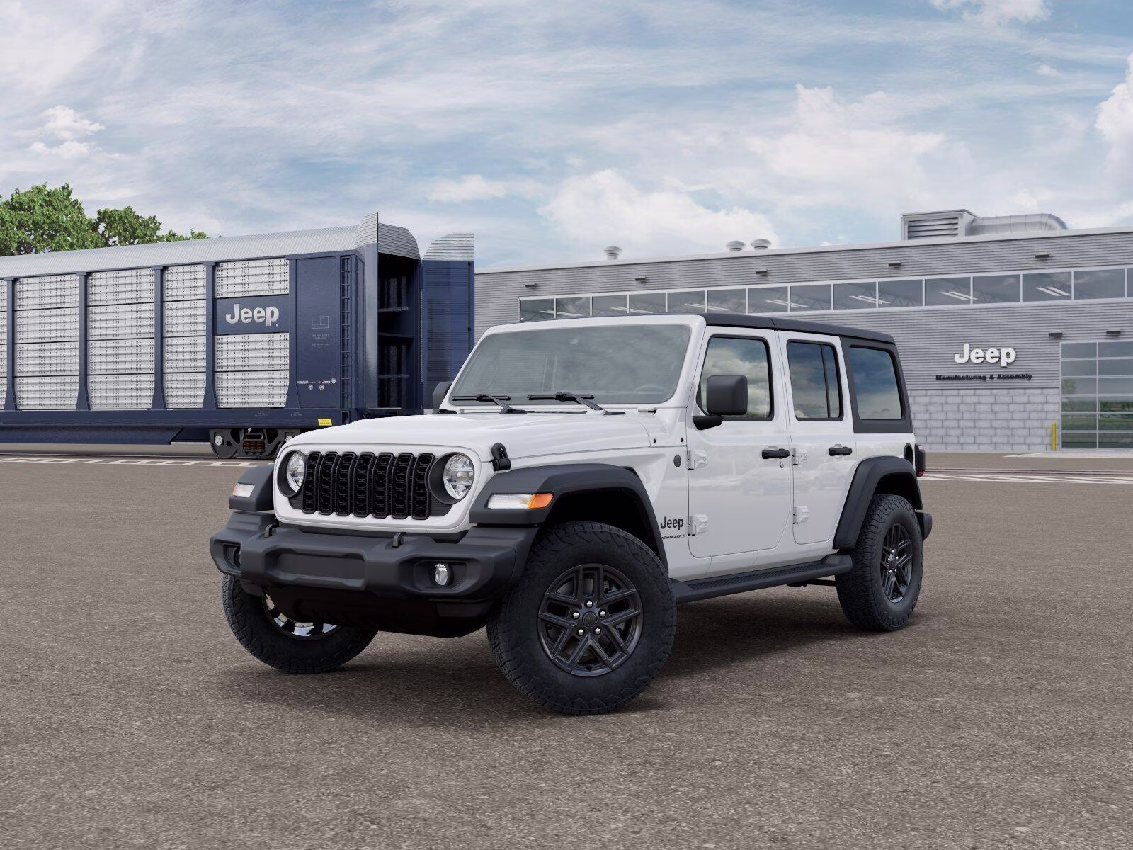 2026 Bright White Clear Coat Jeep Wrangler Wrangler 4-door Sport S 4-door