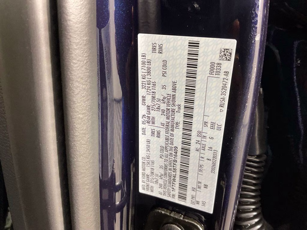 2026 Blue Metallic Ford F-150 Tremor 4X4 Truck