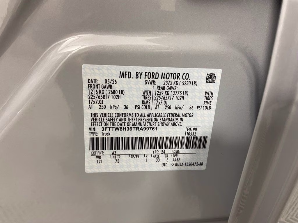 2026 White Metallic Ford Maverick XLT FWD Truck