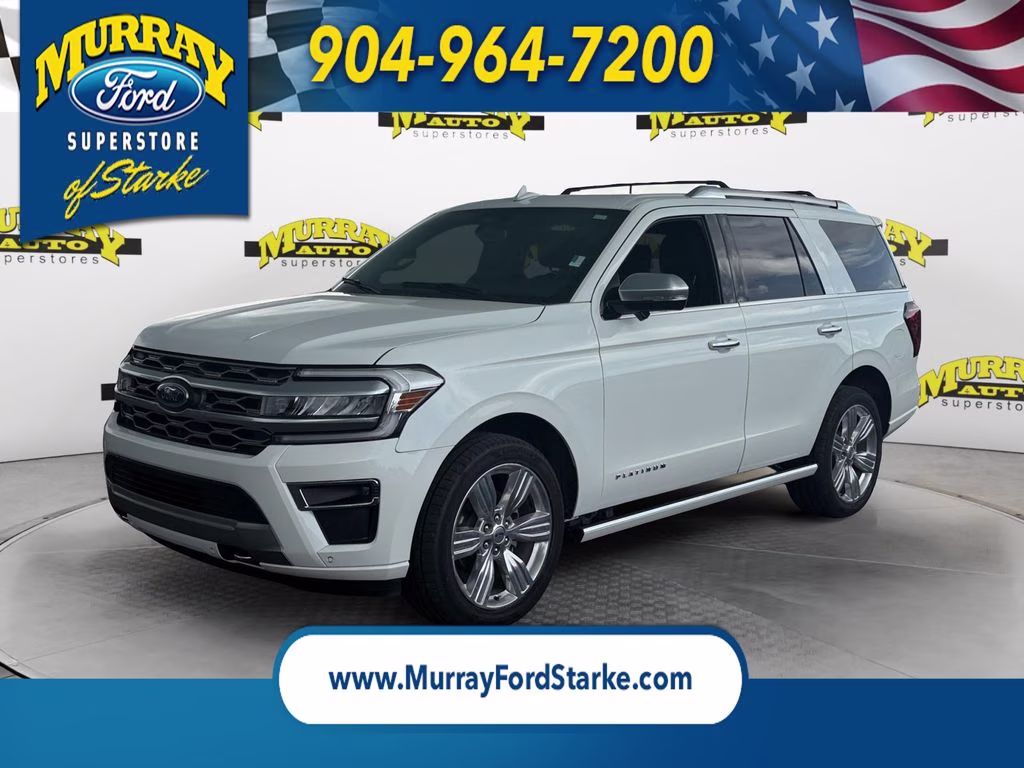 2023 White Metallic Ford Expedition Platinum 4X4 SUV