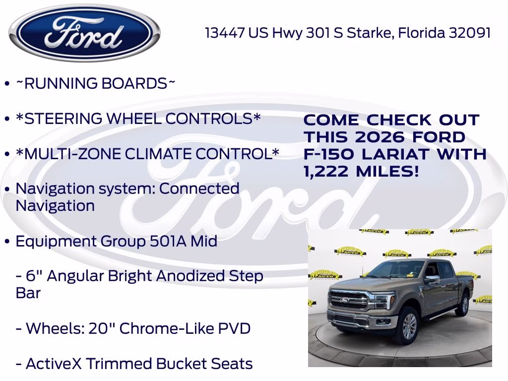 2026 Gray Ford F-150 Lariat 4X4 Truck