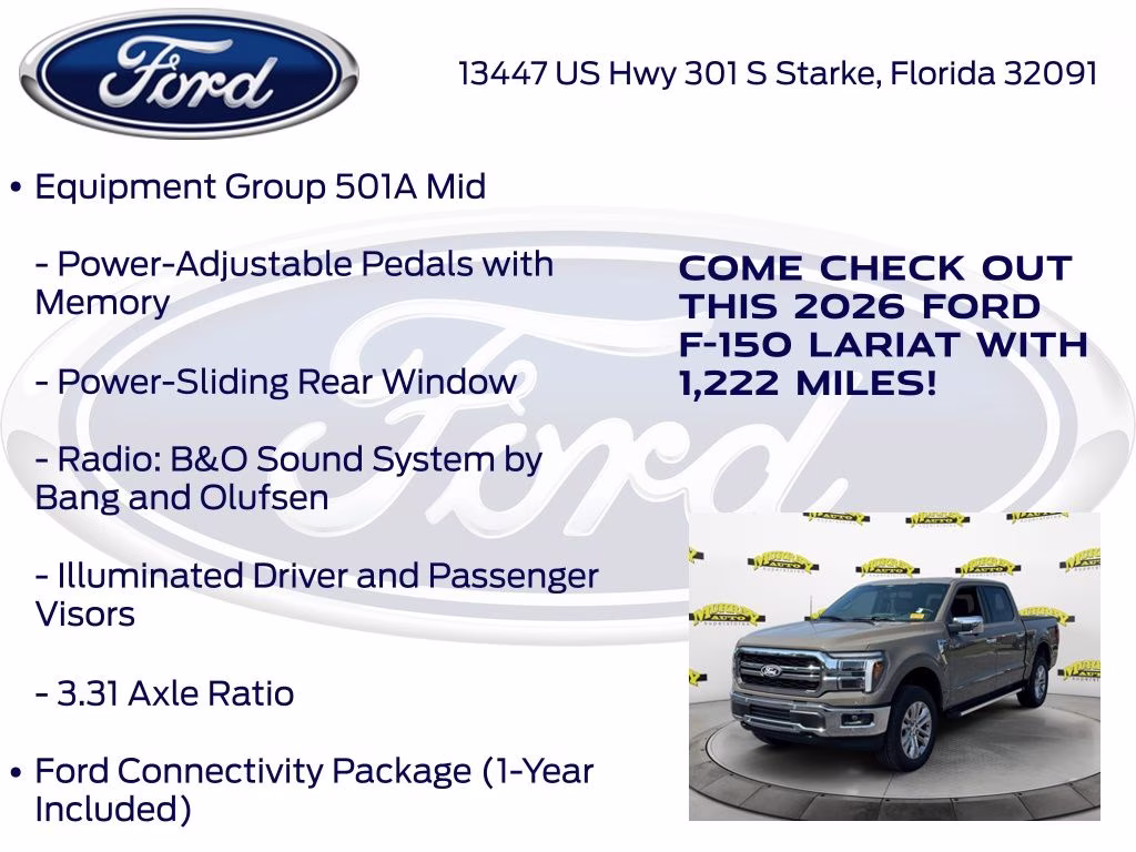 2026 Gray Ford F-150 Lariat 4X4 Truck