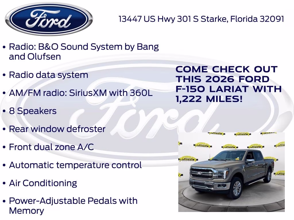 2026 Gray Ford F-150 Lariat 4X4 Truck