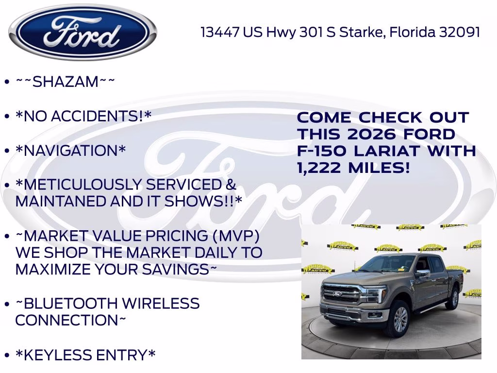 2026 Gray Ford F-150 Lariat 4X4 Truck