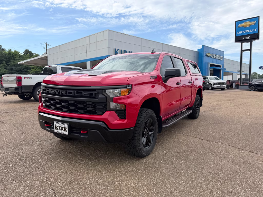 2025 Red Hot Chevrolet Silverado Custom Trail Boss 4X4 Truck