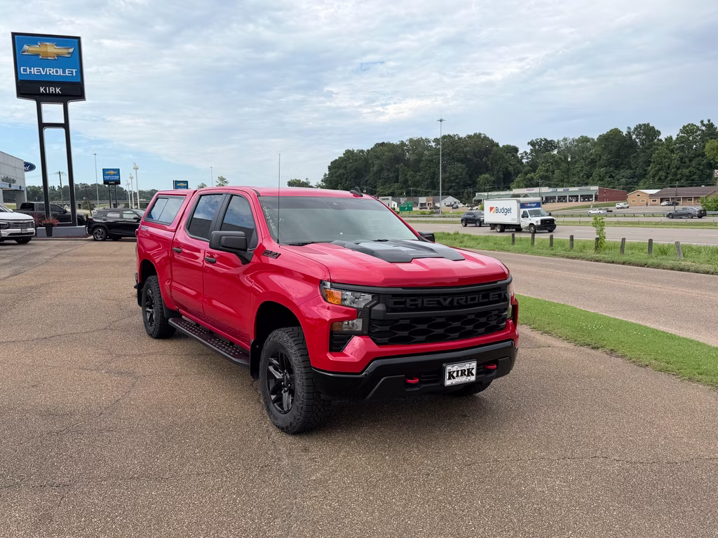 2025 Red Hot Chevrolet Silverado Custom Trail Boss 4X4 Truck