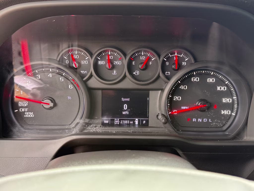 2025 Red Hot Chevrolet Silverado Custom Trail Boss 4X4 Truck