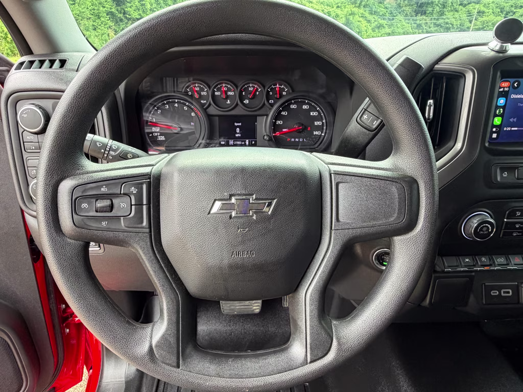 2025 Red Hot Chevrolet Silverado Custom Trail Boss 4X4 Truck