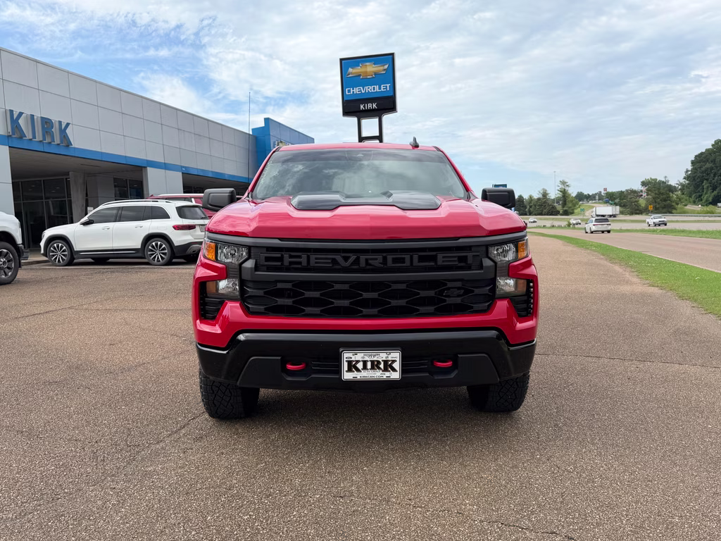 2025 Red Hot Chevrolet Silverado Custom Trail Boss 4X4 Truck
