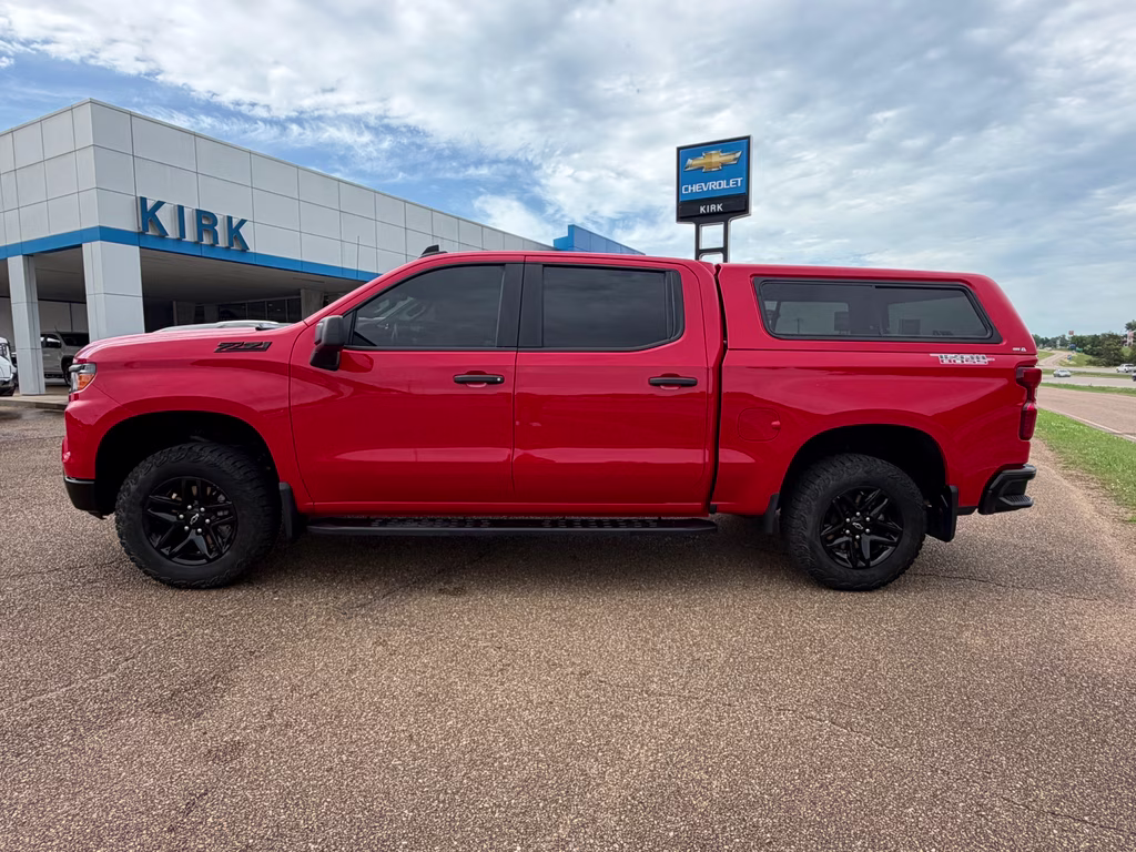 2025 Red Hot Chevrolet Silverado Custom Trail Boss 4X4 Truck