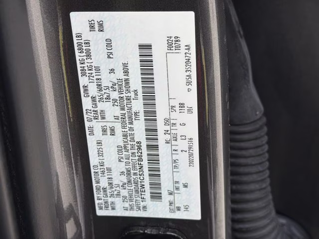 2022 Gray Metallic Ford F-150 XLT RWD Truck