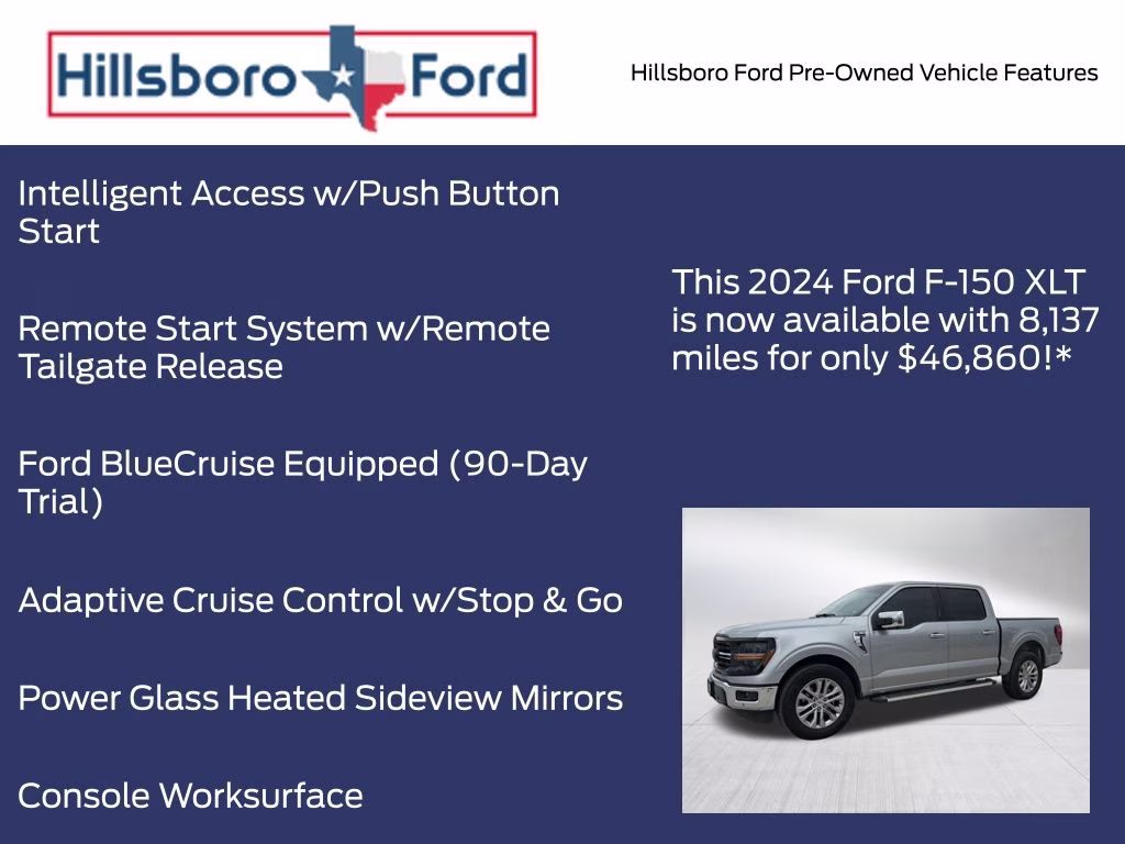2024 Iconic Silver Metallic Ford F-150 XLT RWD Truck