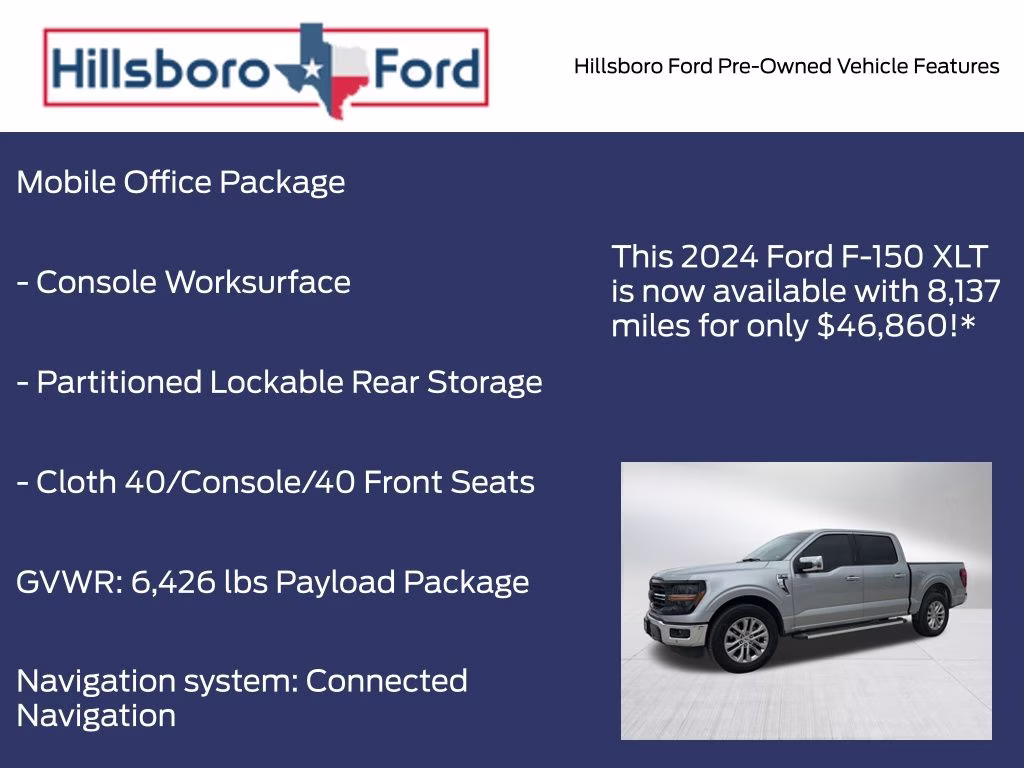 2024 Iconic Silver Metallic Ford F-150 XLT RWD Truck