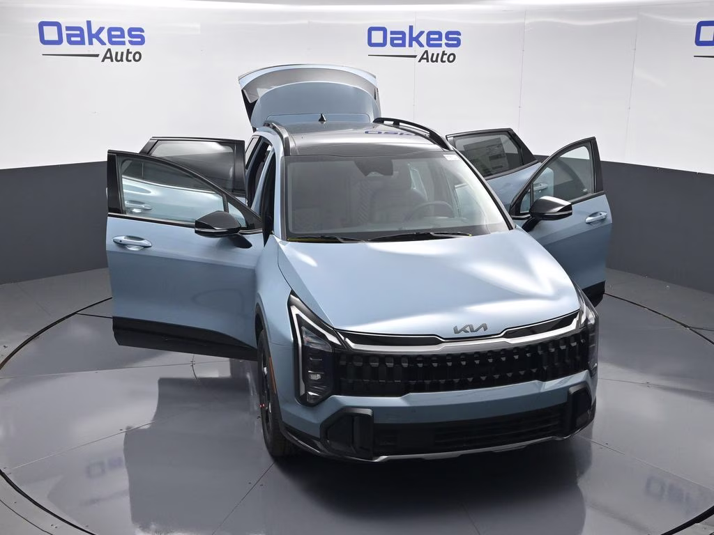 2026 Heritage Blue Kia Sportage Hybrid X-Line AWD SUV