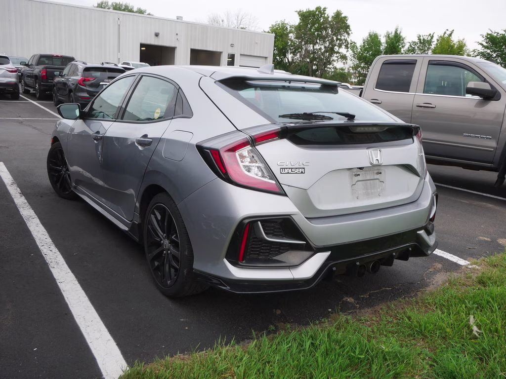2020 Silver Honda Civic Sport FWD Hatchback