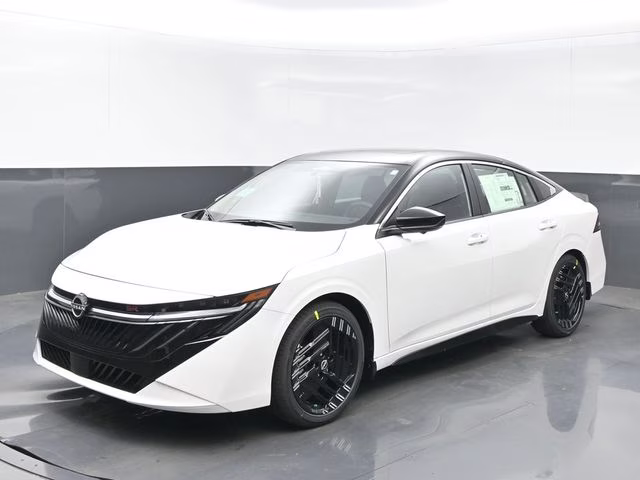 2026 Aspen White/Super Black Nissan Sentra SR FWD Sedan