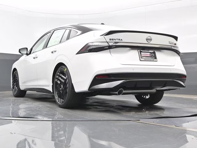 2026 Aspen White/Super Black Nissan Sentra SR FWD Sedan