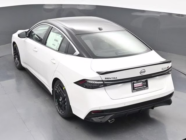 2026 Aspen White/Super Black Nissan Sentra SR FWD Sedan