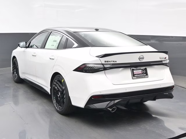 2026 Aspen White/Super Black Nissan Sentra SR FWD Sedan