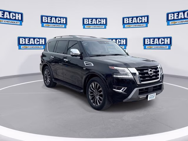 2022 Super Black Nissan Armada Platinum RWD SUV