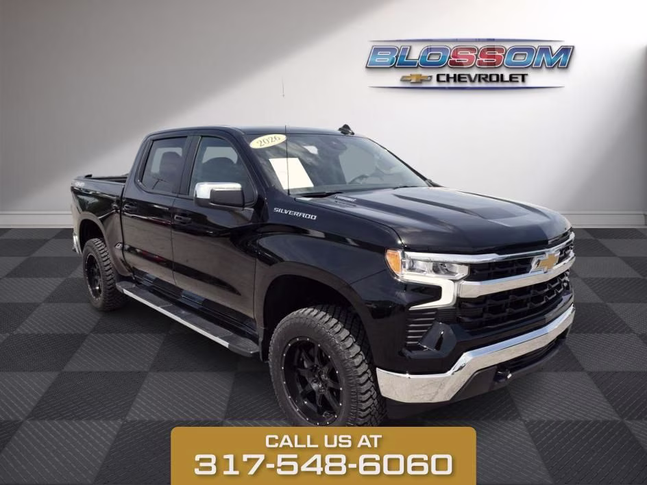2026 Black Chevrolet Silverado 1500 LT 4X4 Truck