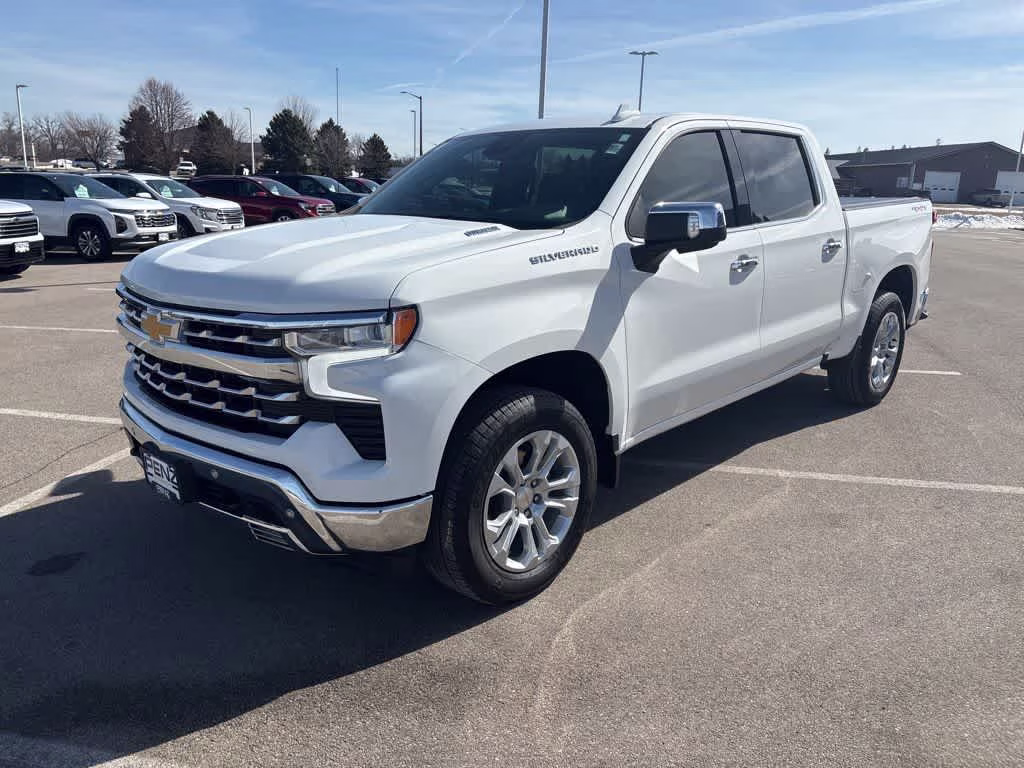 2025 Summit White Chevrolet Silverado 1500 LTZ 4X4 Truck