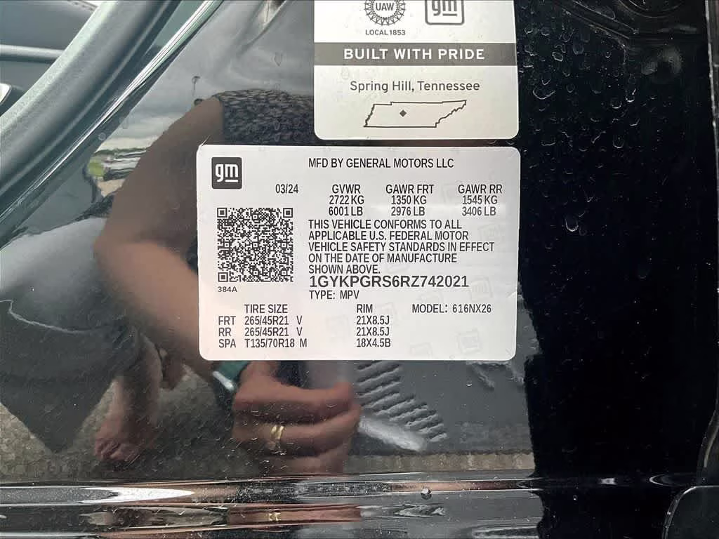 2024 Stellar Black Metallic Cadillac XT6 AWD Sport AWD SUV