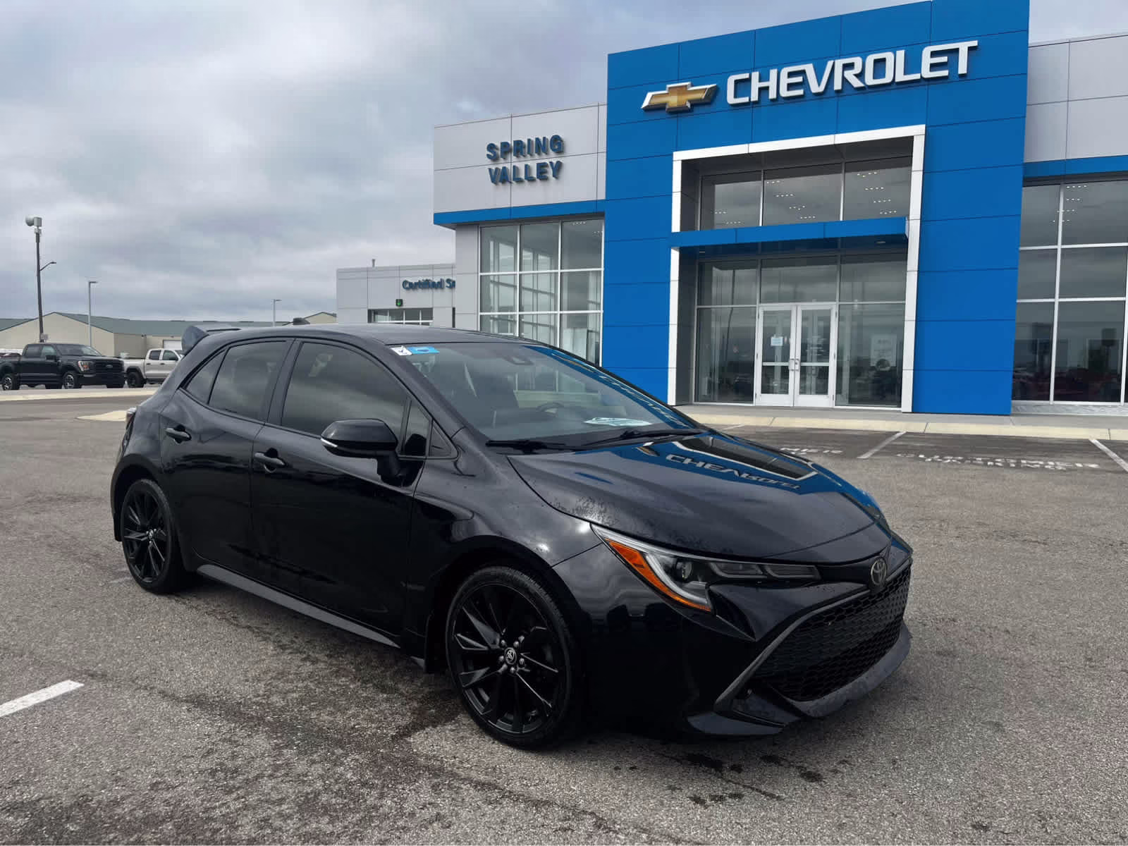 2021 Midnight Black Metallic Toyota Corolla Hatchback SE FWD Sedan