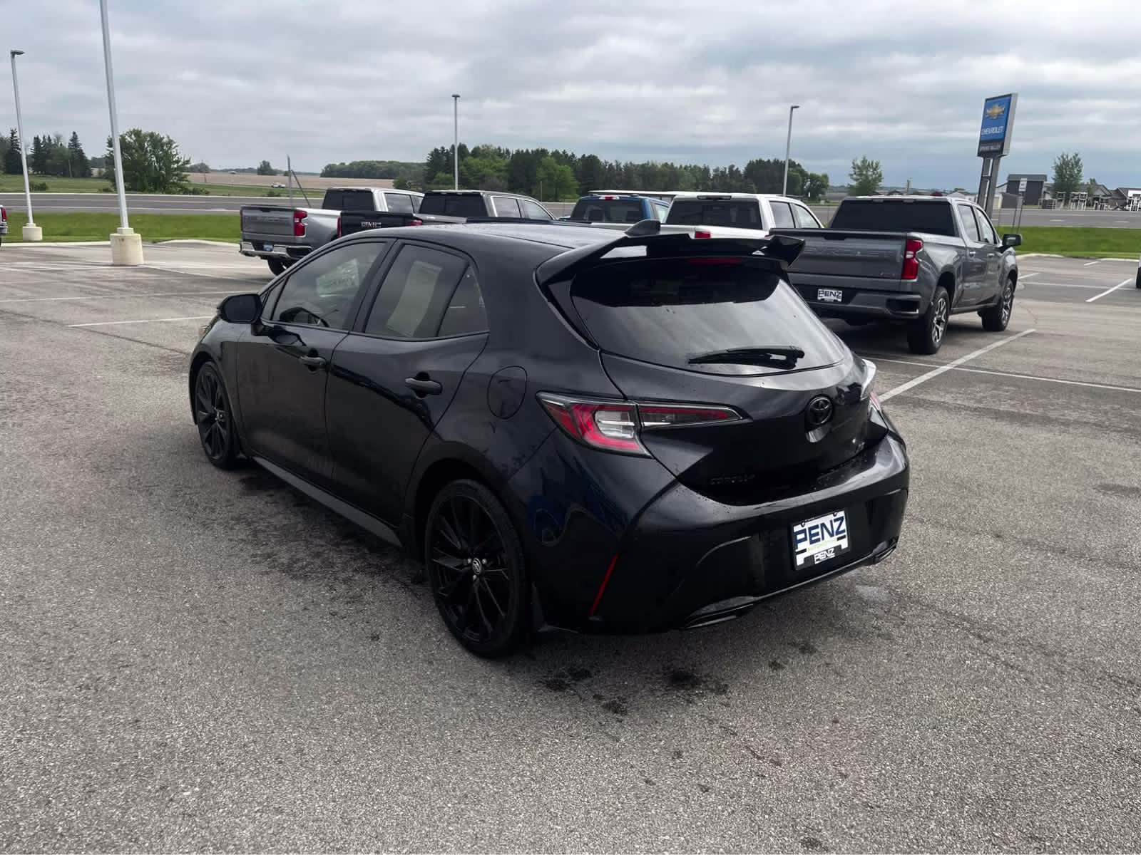 2021 Midnight Black Metallic Toyota Corolla Hatchback SE FWD Sedan