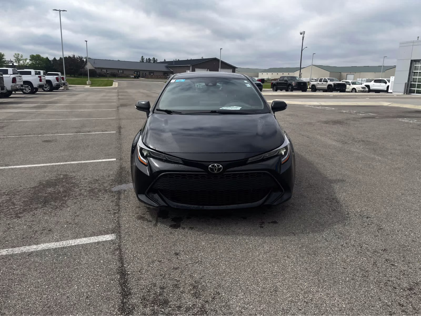 2021 Midnight Black Metallic Toyota Corolla Hatchback SE FWD Sedan