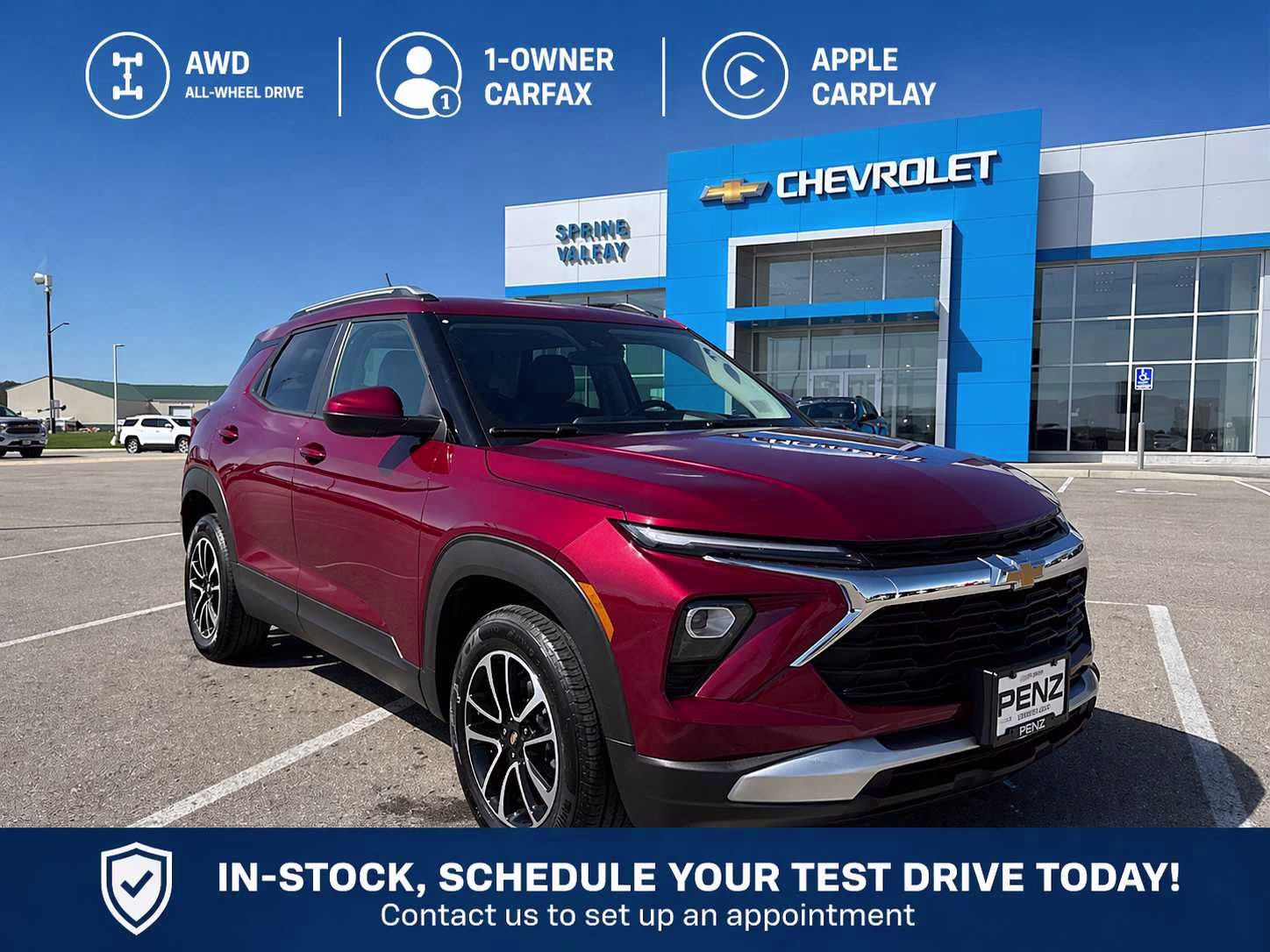 2025 Crimson Metallic Chevrolet Trailblazer LT AWD SUV