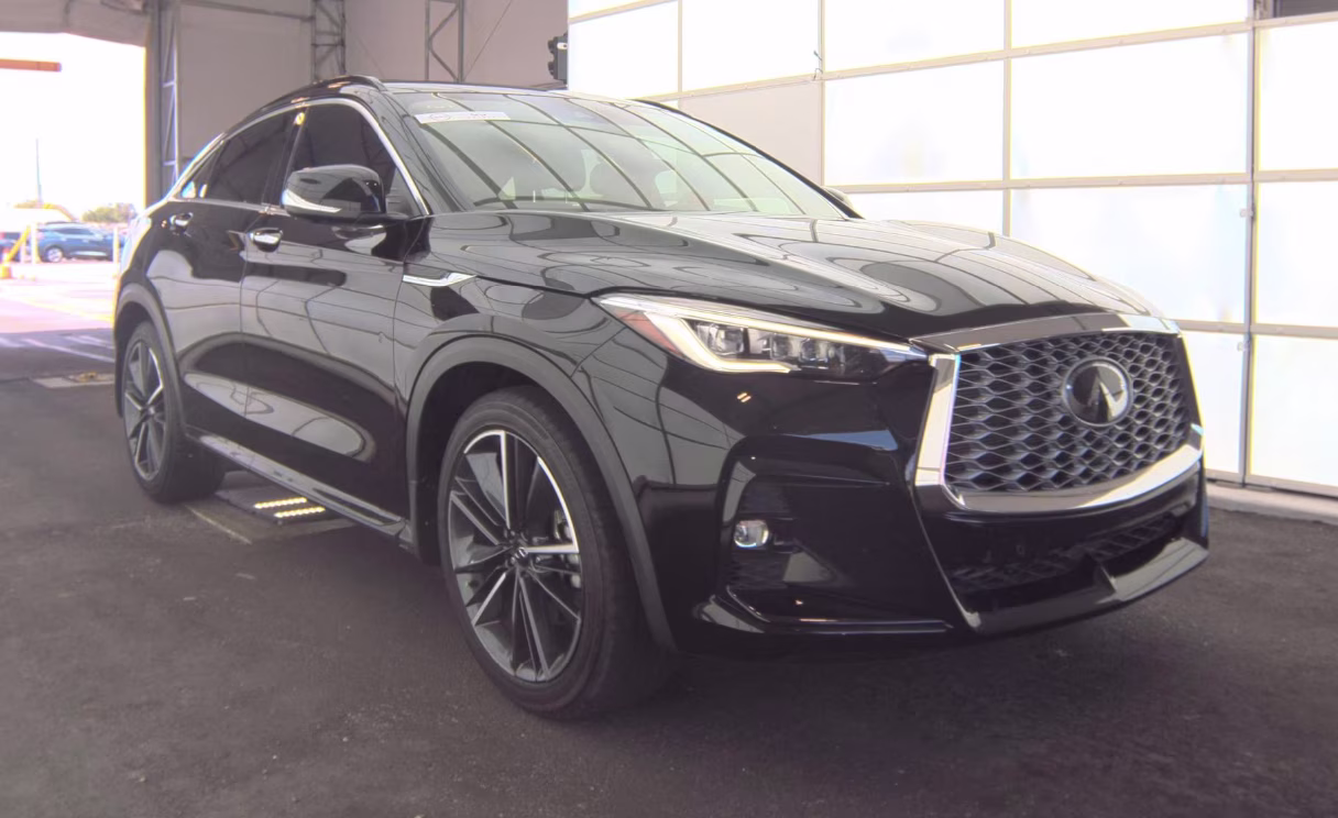 2023 Black Obsidian INFINITI QX55 ESSENTIAL AWD SUV