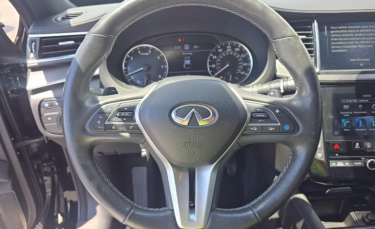 2023 Black Obsidian INFINITI QX55 ESSENTIAL AWD SUV