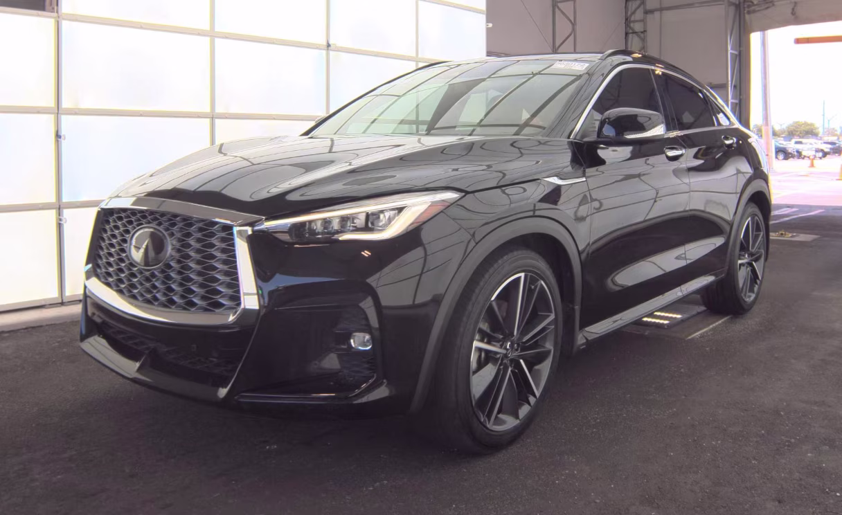 2023 Black Obsidian INFINITI QX55 ESSENTIAL AWD SUV