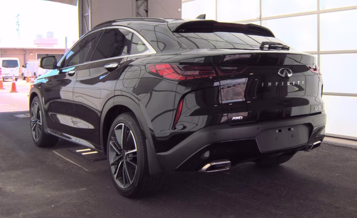2023 Black Obsidian INFINITI QX55 ESSENTIAL AWD SUV
