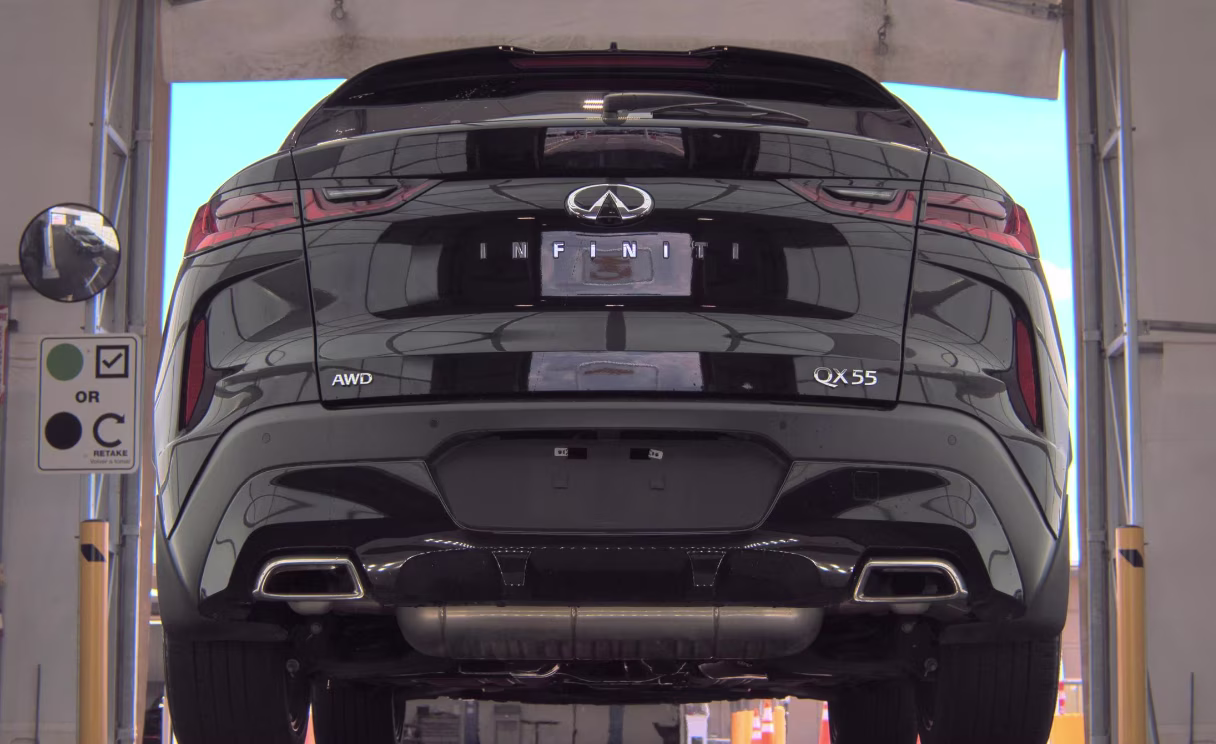 2023 Black Obsidian INFINITI QX55 ESSENTIAL AWD SUV
