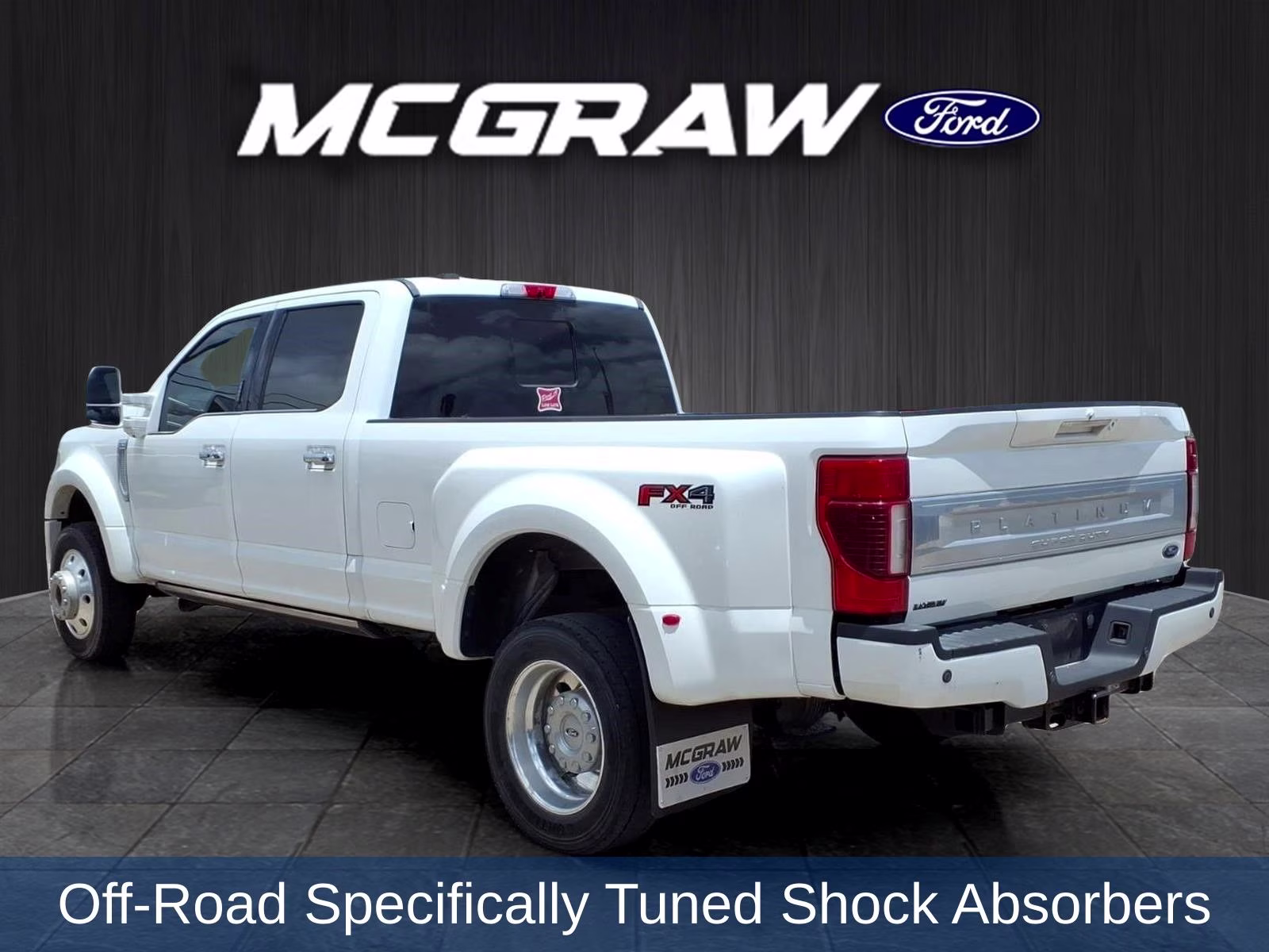 2020 White Metallic Ford Super Duty F-450 DRW Platinum 4X4 Truck