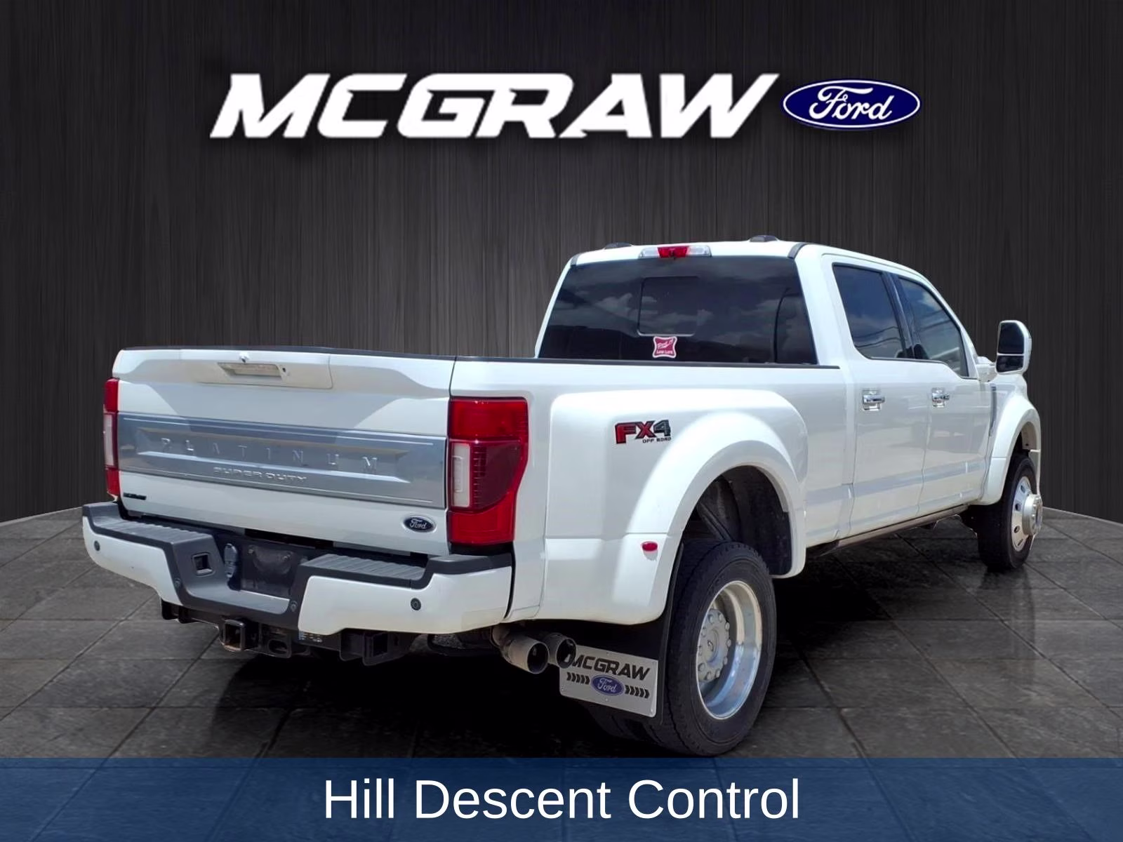 2020 White Metallic Ford Super Duty F-450 DRW Platinum 4X4 Truck