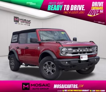 2023 Hot Pepper Red Metallic Tinted Clearcoat Ford Bronco Big Bend 4X4 SUV