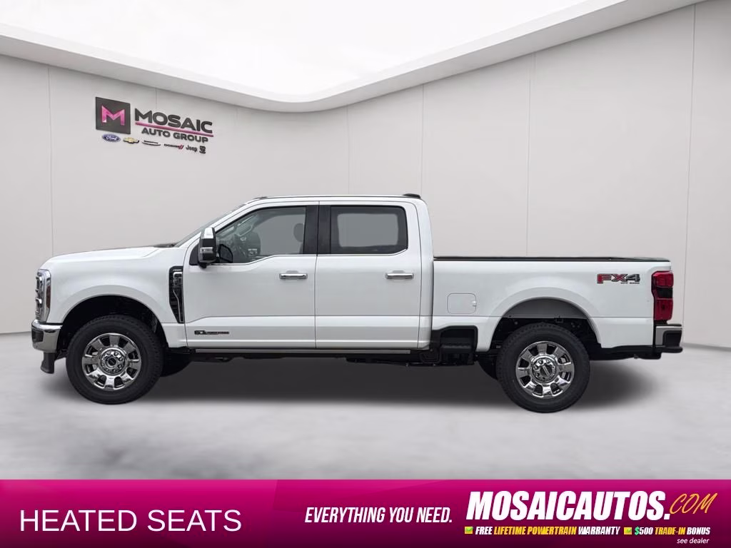 2026 Star White Metallic Tri-Coat Ford Super Duty F-350 SRW Lariat 4X4 Truck