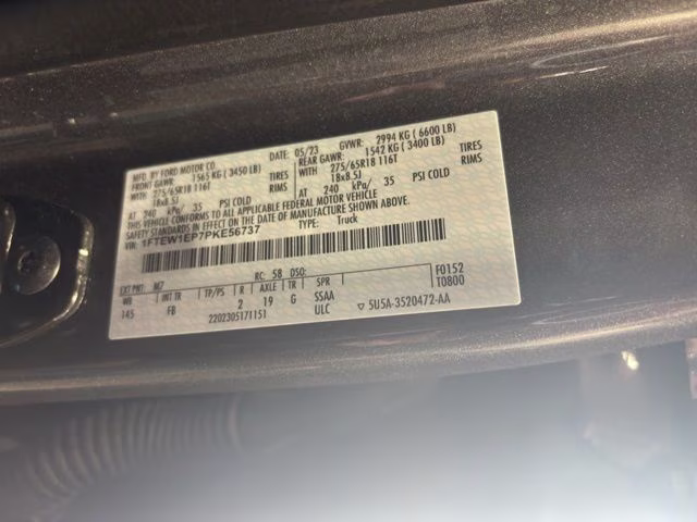 2023 Gray Metallic Ford F-150 XLT 4X4 Truck
